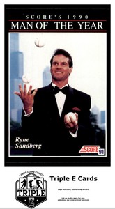 1991 Score #815 Ryne Sandberg Chicago Cubs ~A3P