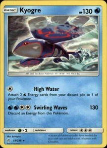 2x (SM12-053) Kyogre Rare Pokemon Cosmic Eclipse Card # 53 - Picture 1 of 1