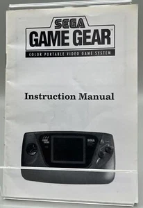 Game Gear Instruction Manual 672-0422-01 (Sega Game Gear, 1991) MANUAL ONLY - Picture 1 of 3
