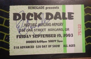 Dick Dale SURFER GUITAR MASTER - TOUR TICKET AND HAND BILL MINI POSTER - Photo 1/3