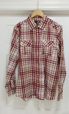 Attitude Plaid Shirt Mens Size XL Long Sleeve Plaid Pockets Cowboy Western  - Image 1 of 4