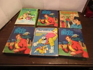 6 Vintage BIG LITTLE Books Space Invaders Bonanza Donald Duck Frankenstein Jr - Foto 1 di 24