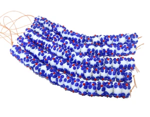 5 Strands Lamp Work Glass Beads 16mm Rondelle for DIY bracelets & necklaces - Picture 1 of 3