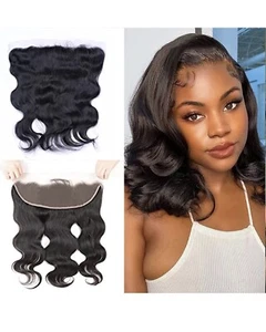 Lace Closure Body Wave Closure 13X4 Human Hair Closure  Brazilian Virgin 10” - Picture 1 of 7