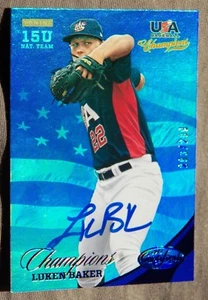St. Louis Cardinals Luken Baker 2013 Certified USA Champions Auto Card #/299 - Picture 1 of 1