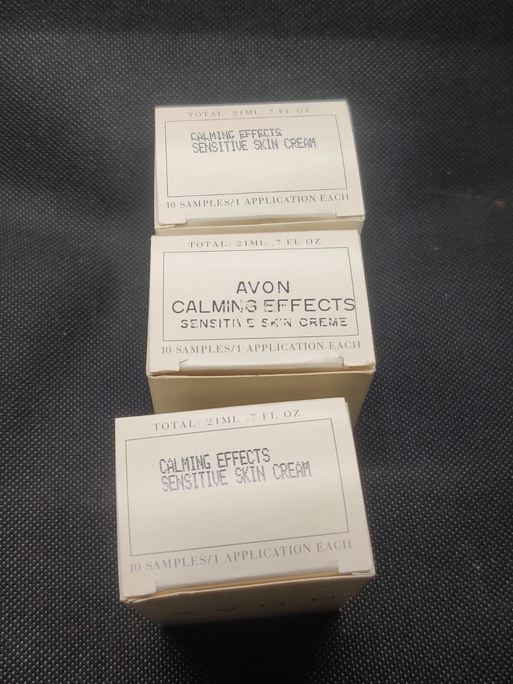 Vintage AVON Calming Effects Sensitive Skin cream 30 samples with Box   - Image 1 of 1