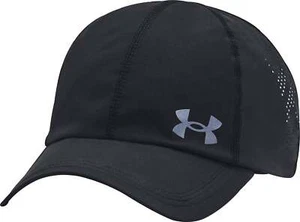 Under Armour Launch Adjustable Running Cap Black Mens Run Breathable Hat - Picture 1 of 2
