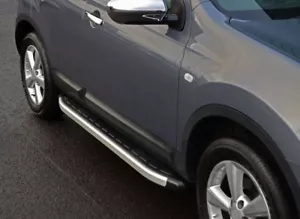 Aluminium Side Steps Bars Running Boards To Fit Nissan Qashqai (2006-14) - Picture 1 of 9