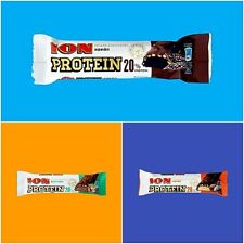 ION Greek Protein Bar, Chocolate/Hazelnut/Coconut Flavours, 7 x 50 g (1.76 oz)