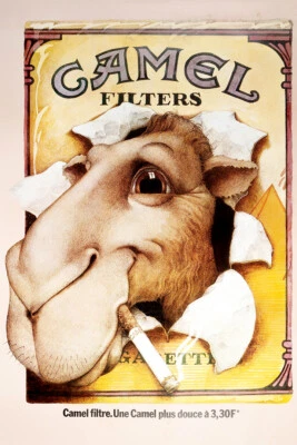 Jeans Camel Cigarettes Blue 1975 arte de pared vintage decoración del hogar - póster 20x30 Foto 1 de 4