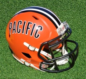 UNIVERSITY of the PACIFIC TIGERS 1980-82 FOOTBALL MINI HELMET, - Picture 1 of 1