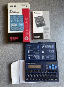 PS-2400 Data Bank Calculator Alarm etc Texas Instruments Instruction Manual BNIB - Zdjęcie 1 z 16