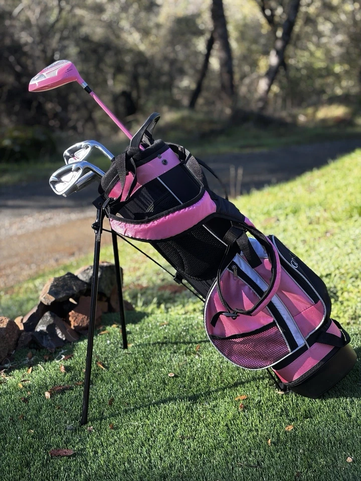 OPEN BOX Golf Girl Junior Girls Golf Set V3 with Pink Clubs and Bag, Right Hand - Image 1 of 4