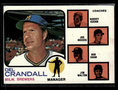 1973 Topps Field Leaders #646 (Crandall / Kuenn / Nossek / Shaw / Walton) - Image 1 of 2