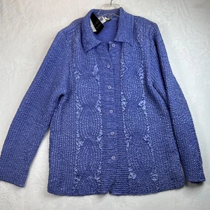 BALA BALA XL LILA Crinkle Knopfleiste Satin LS Jacke Coquette Resort neu 115 $ - Bild 1 von 17