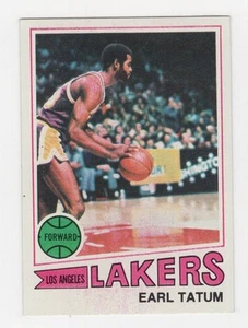 1977-78 TOPPS BASKETBALL EARL TATUM LOS ANGELES LAKERS #122 - Picture 1 of 2