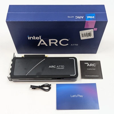 Intel Arc A770 Limited Edition Graphics Card 16GB GDDR6 (21P01J00BA) Black - Image 1 of 4