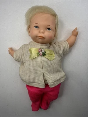 Vintage Newborn Thumbelina doll from the  1960's. Made by Ideal Toy Co. - Image 1 of 4