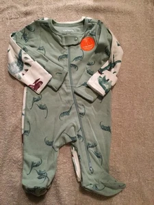 Carter's Baby Boy 2pk - 1pc Long Sleeve Bodysuit Newborn New With Partial Tags!! - Picture 1 of 1