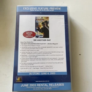 Die Another Day & Like Mike VHS PAL, 2003 Screener Preview Exclusive Big Box - Picture 1 of 7
