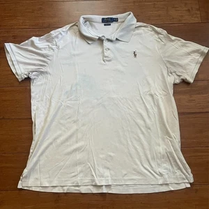 Polo Ralph Lauren Herren Polo Weiß Classic Fit Kurzarm Gr. XL Flesh Pony - Bild 1 von 9