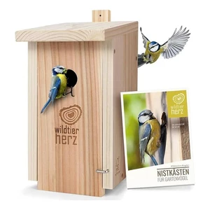 Caja de anidación de aves de madera Wildtier Herz para pájaros - Imagen 1 de 5