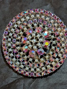 Barcs Australia Brooch Vintage Large Round AB - Picture 1 of 6