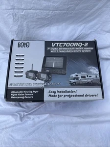 BOYO VTC700RQ-2 Wireless Monitor & Heavy Duty Wireless Back Up Camera RV Trailer - Picture 1 of 7