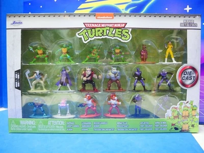 Nuevo paquete de 18 figuras fundidas a presión Teenage Mutant Ninja Turtles nano metal serie 1 Foto 1 de 4