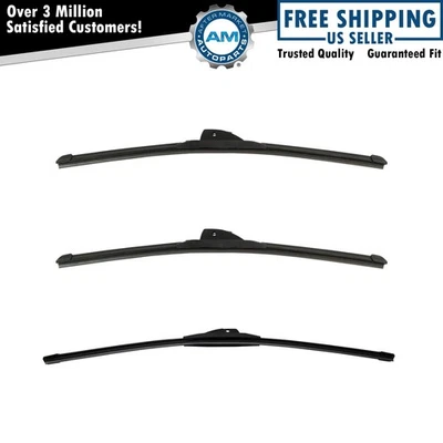 Juego de 3 escobillas limpiaparabrisas delanteras y traseras Trico Tech Foto 1 de 4