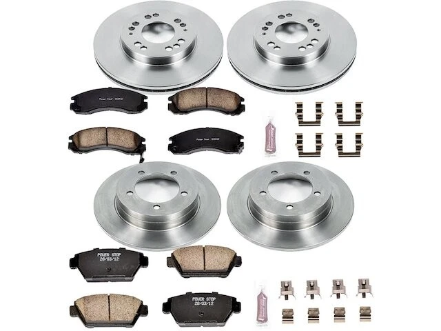 Kit de pastillas de freno y rotor delanteras y traseras para Mitsubishi Eclipse 1992-1994 BN442NZ Foto 1 de 1