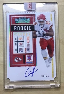 2020 Panini Contenders Clyde Edwards-Helaire Rookie Ticket Auto Die Cut SSP /25 - Picture 1 of 2