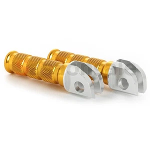 Gold CNC Anodized Front Foot Pegs Motorcycle Rider Rest for Kawasaki Ninja ZX-R - Picture 1 of 5