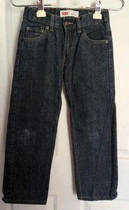 Levis 505 Blue Jeans Kids 7X Regular 100% Cotton - Picture 1 of 7