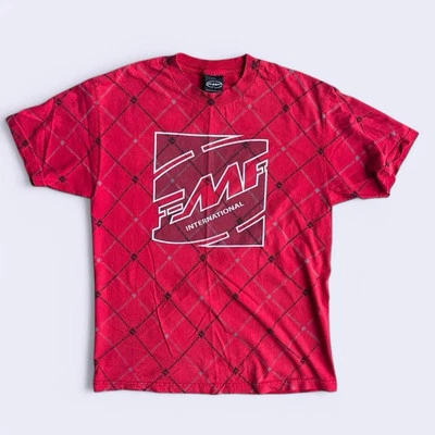 Vintage Y2K FMF Motocross Mens L Red T-Shirt Dirtbike Racing Streetwear - Image 1 of 4