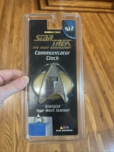 Vintage 1997 Star Trek the Next Generation Communicator Uhr Neu - Bild 1 von 6