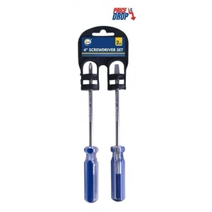 2 Pc Screwdriver Set Flat Screwdriver Cross Philips Screwdriver 4" Screwdrivers - Picture 1 of 1