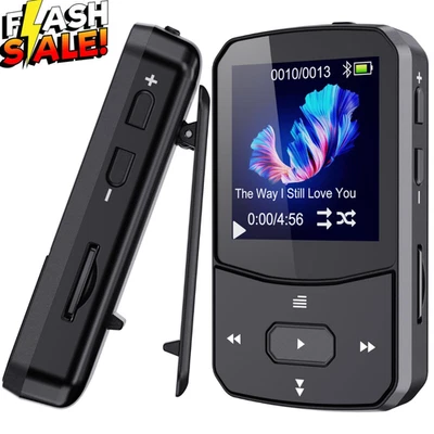 MP3 Player Bluetooth Sport 64 GB mit Clip, HiFi Sound, Radio, Schrittzähler X91 - Bild 1 von 4