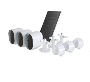 Arlo Pro 4 3-Cam Kit with Bonus Solar Panel - White - Picture 1 of 3