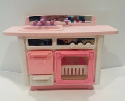 1993 Barbie Pink "Dishwashing Center"  and Counter Sink - Image 1 of 4