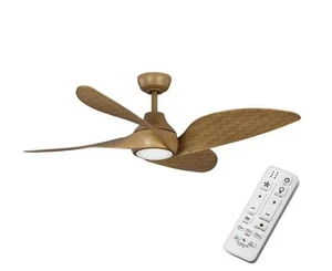 Fernbrooke 52 in. Indoor/Outdoor Brown Oak Ceiling Fan with Adjustable White OB - Picture 1 of 9