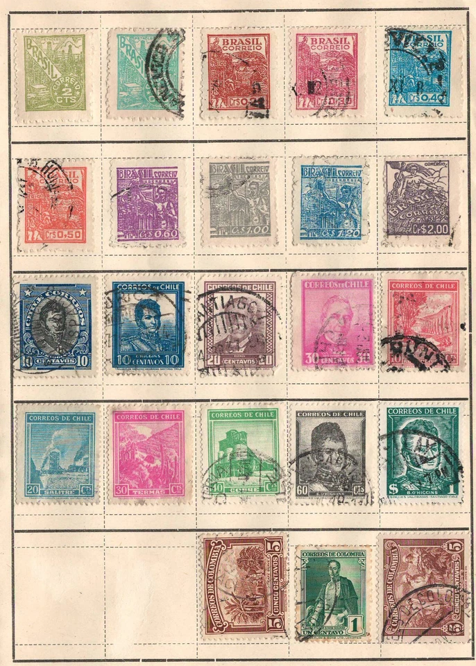Worldwide Very Fine Used Stamps Honged on List #10 - Image 1 of 1
