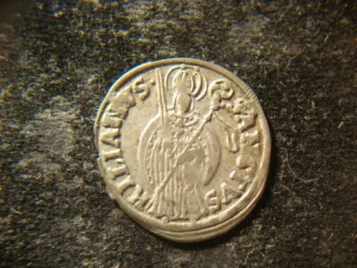 1671 XF Bishop Wurzburg Germany Johann Gottfried SILVER Schilling Crusader Penny - Image 1 of 3