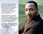New 11x14 Photo: Martin Luther King Jr. with "Mountain Top" Speech Quote