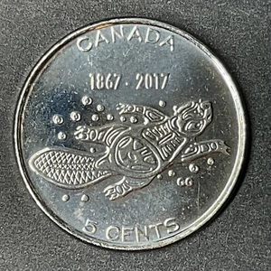 2017 CANADA COIN 5 CENTS 150 YEARS OF CANADA LIVING TRADITION ALGONKIAN - Picture 1 of 2