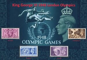 GB KGVI NICE DISPLAY OF 1948 LONDON OLYMPICS MINT MNH #2