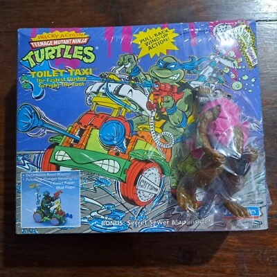 vintage tmnt toilet taxi splinter free sealed turtle ninja - Image 1 of 4