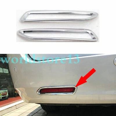 Fits 2011-2020 Toyota Sienna Chrome Rear Bumper Fog Lamp Light Cover Trim Decor - Image 1 of 4