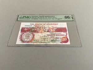 Guernsey 20 Pounds P-55b ND(1991-95) PMG 66 EPQ - Picture 1 of 4