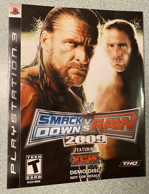 WWE SmackDown vs. Raw 2009 Featuring ECW (Sony PlayStation 3, 2008) Demo Disc - Image 1 of 2